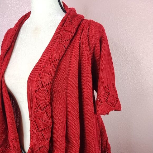 Live and‎ Let Live Open Front Cardigan Shawl Medium - Picture 3 of 7